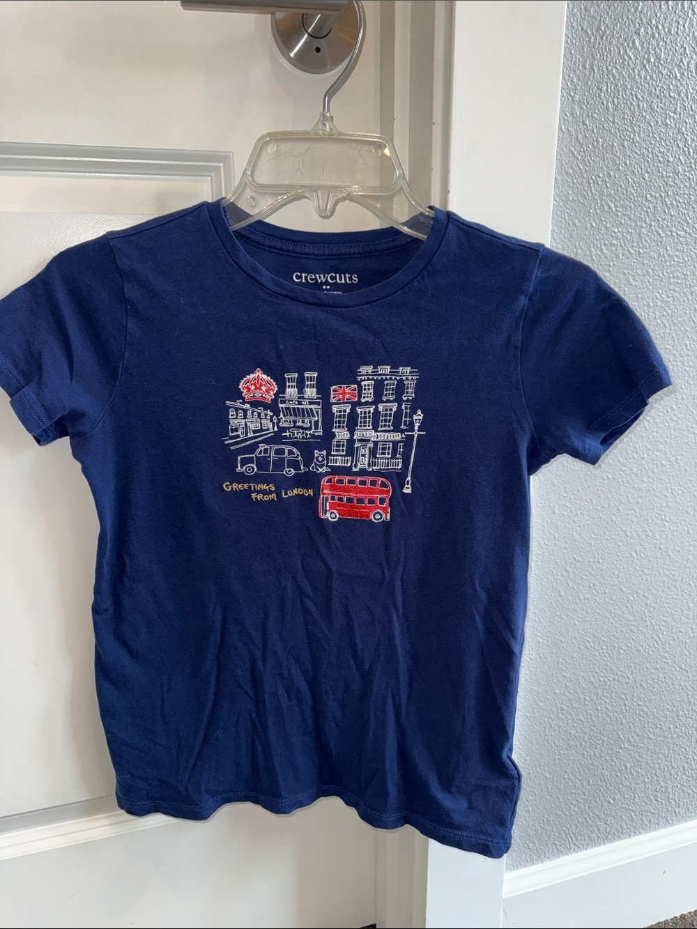 crewcuts Navy Tee with London Graphic and Red Bus